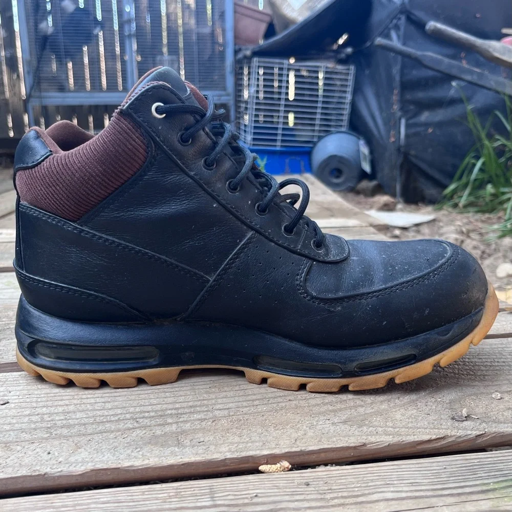 Nike Air Max Goadome SE 2021 Black/Brown ACG Leather Boots men’s sz 11 - Picture 5 of 13